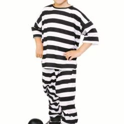 Partilicious Prisoner Boy Costume / Child Small 3-4 Years