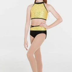 Studio 7 Dancewear Bright Lights Halter Crop Top
