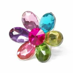 Pink Poppy Dazzling Daisy Gem Rings Gifts