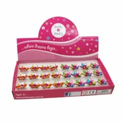 Pink Poppy Dazzling Daisy Gem Rings Gifts