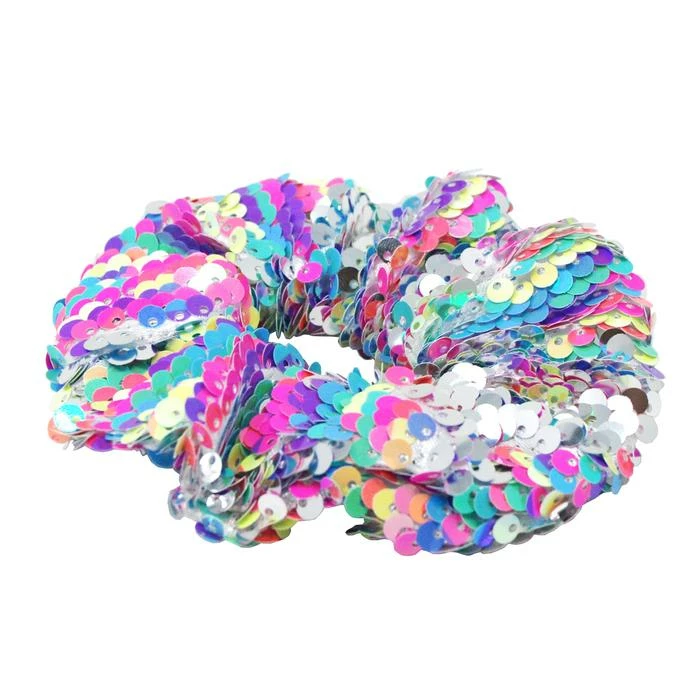Discount 🌟 Pink Poppy Colour Burst Sequin Scrunchie Hair Accessories 🎁 5 Pink Poppy Colour Burst Sequin Scrunchie Hair Accessories
