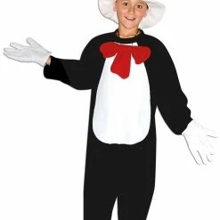 Sweidas Fancy Dress Costumes Cat In The Hat Deluxe Jumpsuit - Child