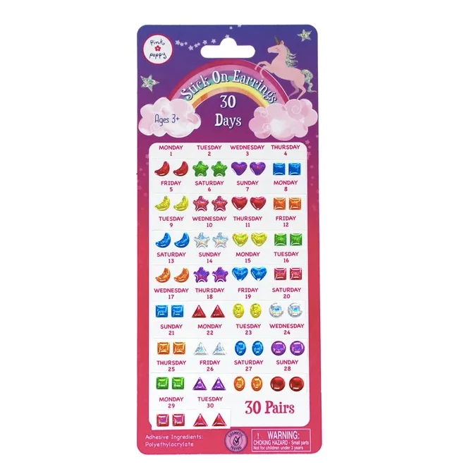 Best Pirce 🥰 Pink Poppy Stick On Earrings Gifts 👍 1 Pink Poppy Stick On Earrings Gifts