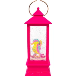 Pink Poppy Mermaid Glitter Lantern