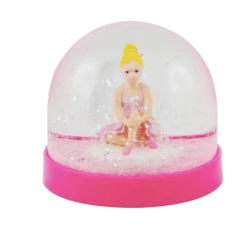 Pink Poppy Ballerina Snowglobe - Acrylic Gifts