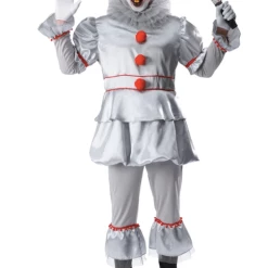 JD Party Adult Evil Clown Costume - Penny Wise Fancy Dress Costumes