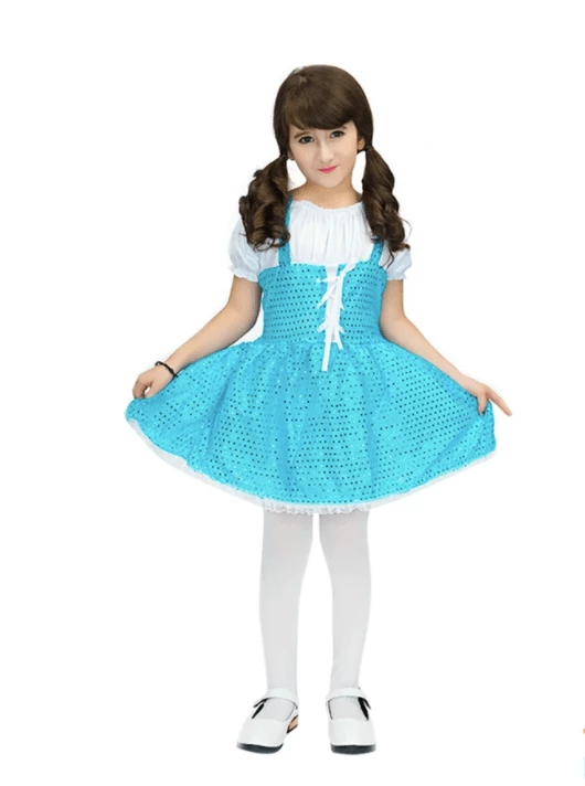 Outlet 🎁 JD Party Fancy 👗 Dress Costumes Blue Sparkle 👗 Dress - Dorothy Child 🛒 1 JD Party Fancy Dress Costumes Blue Sparkle Dress - Dorothy Child