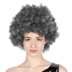 JD Party Afro Wig - Grey