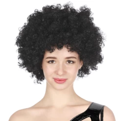 JD Party Afro Wig - Black Wigs