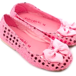 Fairy Girls Silver Sparkle Shoes - Large Fairy Dresses & Accessories