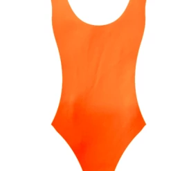JD Party Leotards 1980s Neon Leotard - Orange
