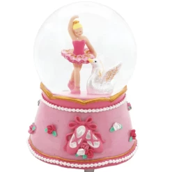 Pink Poppy Little Ballet Dancer Musical Snow Globe Gifts
