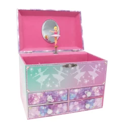 Pink Poppy Moonlight Ballet Medium Music Box