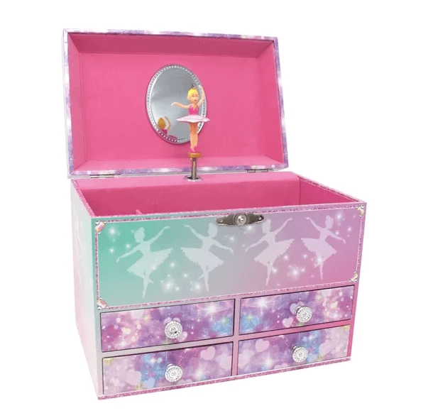 Wholesale 👏 Pink Poppy Moonlight Ballet Medium Music Box 🔥 1 Pink Poppy Moonlight Ballet Medium Music Box