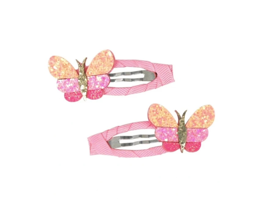 Discount ๐ Pink Poppy Butterfly Skies Hair Clips Hair Accessories ๐ 1 Pink Poppy Butterfly Skies Hair Clips Hair Accessories