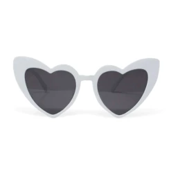 JD Party Retro White Hearts Party Glasses