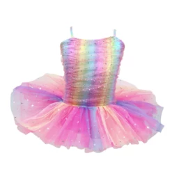 Pink Poppy Tutus & Tutu Skirts Rainbow Ruched Sparkle Ballet Tutu
