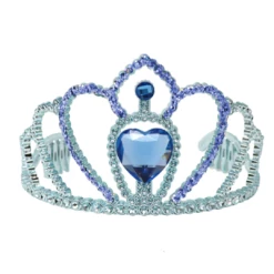 Pink Poppy Hair Accessories Princess Hearts Glitter Crown