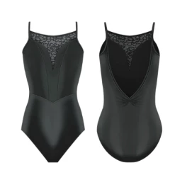 DANSE DE PARIS Jewel Jet Black Leotard Dancewear