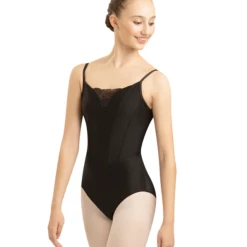Budget ⭐ DANSE DE PARIS Dancewear Antoinette Jet Black Leotard ✔️ 8 DANSE DE PARIS Dancewear Antoinette Jet Black Leotard