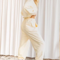 Claudia Dean Trackpants | Pastel Crew - Lemonade