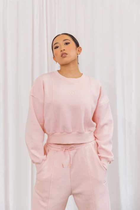 New ✔️ Claudia Dean Sweater | Pastel Crew - Dusty Pink ❤️ 3 Claudia Dean Sweater | Pastel Crew - Dusty Pink