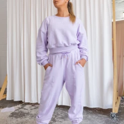 Claudia Dean Dancewear Trackpants | Pastel Crew - Lilac
