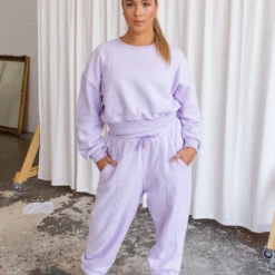 Claudia Dean Sweater | Pastel Crew - Lilac Dancewear