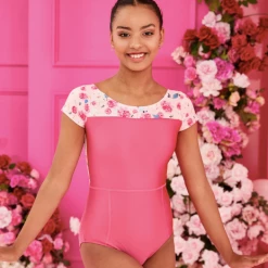 Claudia Dean CLARA ROSE PRINT X FUSCHIA LEOTARD