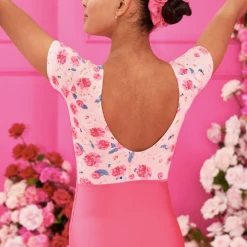 Claudia Dean CLARA ROSE PRINT X FUSCHIA LEOTARD