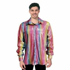 JD Party Adult Disco Shirt Mens Costumes