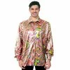 JD Party Adult Disco Shirt - Rainbow Swirls Fancy Dress Costumes