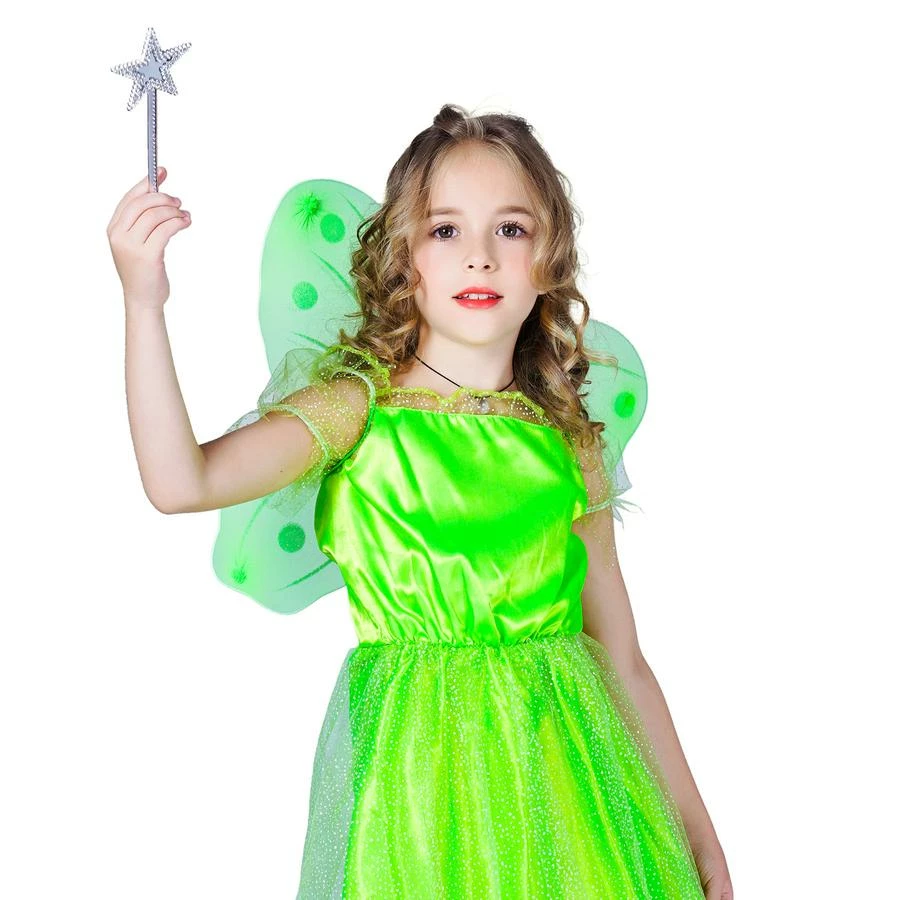 Discount 👏 JD Party Green Fairy Tinkerbelle Costume - Childrens 🔥 2 JD Party Green Fairy Tinkerbelle Costume - Childrens