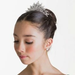 Studio 7 Dancewear The Aurora Tiara - Crystal White Hair Accessories