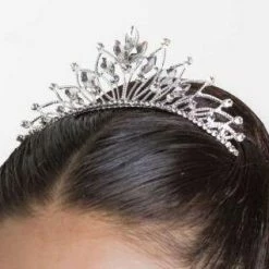Studio 7 Dancewear The Belle Tiara - Crystal White Hair Accessories