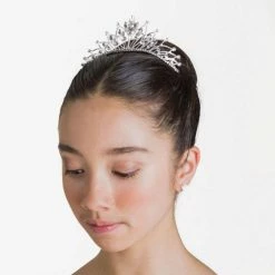 Studio 7 Dancewear The Belle Tiara - Crystal White Hair Accessories