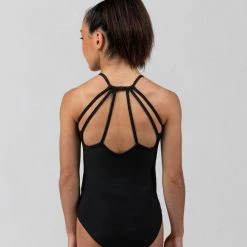 Sylvia P Black Freefly Leotard