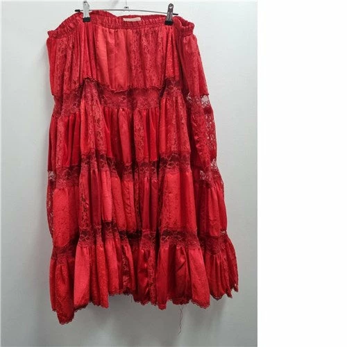Cheap 😍 Upstage Dancewear & Costume Factory Ex-Hire Costume Red Lace 👗 Skirt ⭐ 1 Upstage Dancewear & Costume Factory Ex-Hire Costume Red Lace Skirt