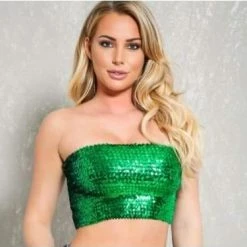 JD Party Tops & Crop Tops Adult Sequin Bandeau Top