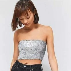 JD Party Tops & Crop Tops Adult Sequin Bandeau Top