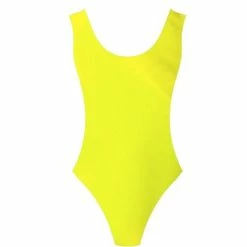 JD Party 1980s Leotard - Neon Yellow Leotards