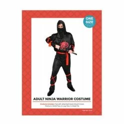 JD Party Adult Ninja Warrior Costume Fancy Dress Costumes