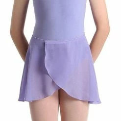Upstage Dancewear CLEARANCE Chiffon Wrap Short Skirt - Lilac