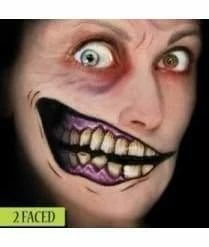 FX Tinsley Halloween Costumes, Accessories, Makeup Big Mouth Tattoo - 2 Faced