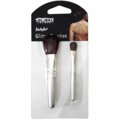 Global Colours Body Art Glitter Brushes Pride / Rainbow Costumes