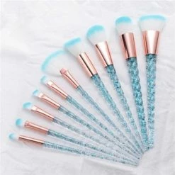 KySienn Gifts Blue Unicorn Makeup Brush Set - 10pce