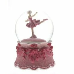 Cotton Candy Gifts Musical Snowglobe - Pink Dancing Ballerina