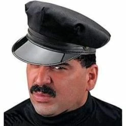 JD Party Hats Chauffeur Black Hat