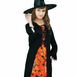 JD Party Girls Costumes Orange Witch Costume - Child