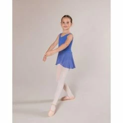 Energetiks Dancewear CLEARANCE CL04/AL04 Gatheredfront Leotard - Lunar Blue